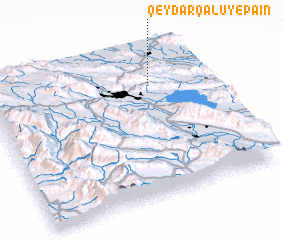 3d view of Qeydar Qalū-ye Pā\