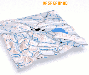 3d view of Qaşr-e Aḩmad