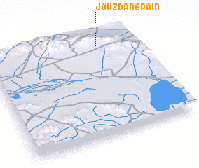 3d view of Jowzdān-e Pā\