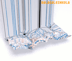 3d view of Bālā Gālesh Kolā