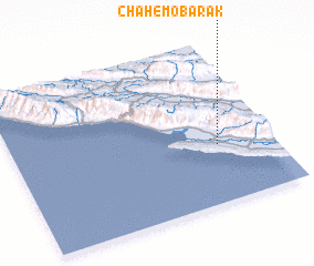 3d view of Chāh-e Mobārak