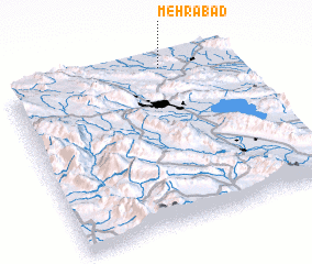 3d view of Mehrābād