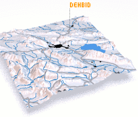 3d view of Deh Bīd