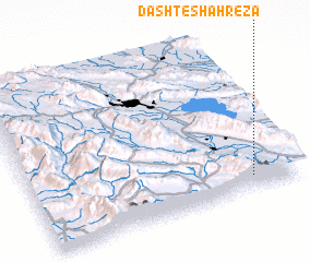 3d view of Dasht-e Shāhreẕā