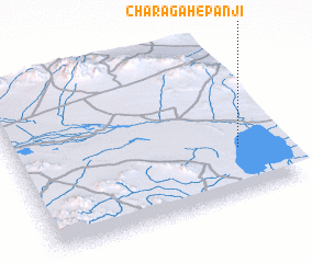 3d view of Charāgāh-e Panjī