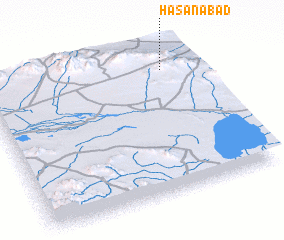3d view of Ḩasanābād