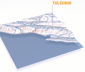 3d view of Tol-e Khūk