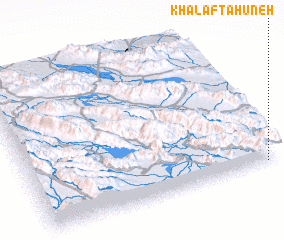 3d view of Khalaf Ţāhūneh