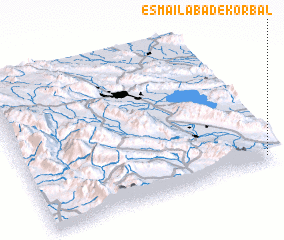 3d view of Esmā‘īlābād-e Korbāl