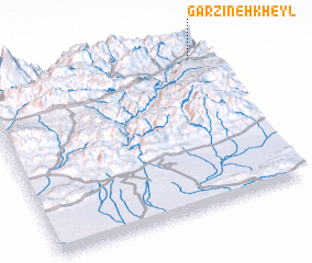 3d view of Garzīneh Kheyl