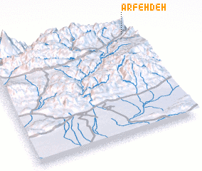 3d view of Arfeh Deh