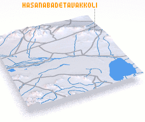 3d view of Ḩasanābād-e Tavakkolī