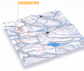 3d view of Shūr Kūyeh