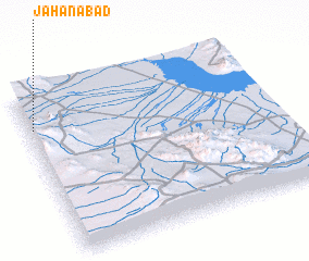 3d view of Jahānābād