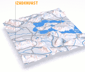 3d view of Īzad Khvāst