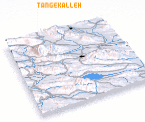 3d view of Tang-e Kalleh