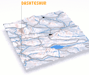 3d view of Dasht-e Shūr