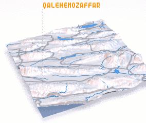 3d view of Qal‘eh-e Moz̧affar