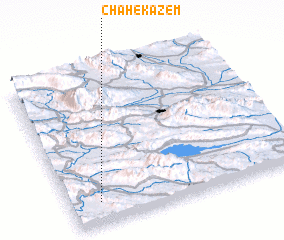 3d view of Chāh-e Kāz̧em