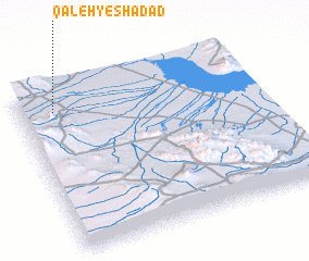 3d view of Qal‘eh-ye Shadad