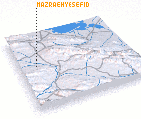 3d view of Mazra‘eh-ye Sefīd