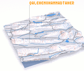 3d view of Qal‘eh-e Moḩammad Ţāher