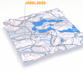 3d view of Jamālābād