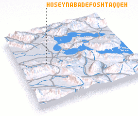 3d view of Ḩoseynābād-e Foshtaqqeh