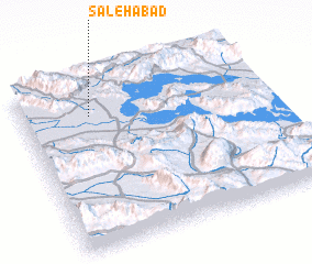 3d view of Şāleḩābād