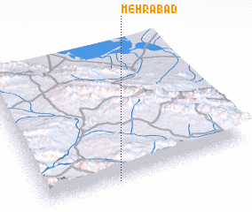 3d view of Mehrābād