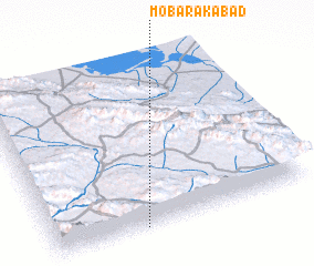 3d view of Mobārakābād