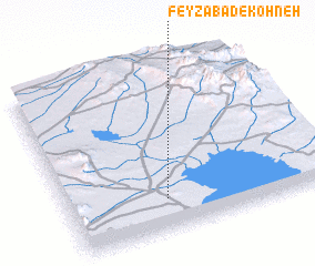 3d view of Feyẕābād-e Kohneh