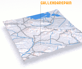 3d view of Galleh Dār-e Pā\