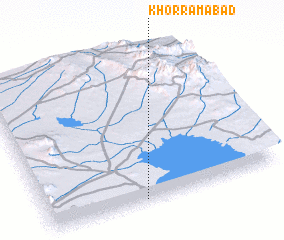 3d view of Khorramābād