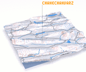 3d view of Chāh-e Chāhvarz