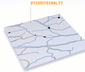 3d view of Vysokiye Shalty