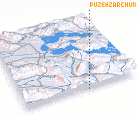 3d view of Pūzeh Zarchūn