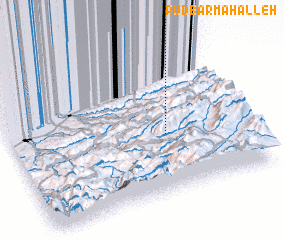 3d view of Rūdbār Maḩalleh