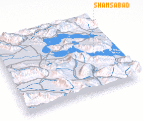 3d view of Shamsābād