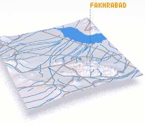 3d view of Fakhrābād