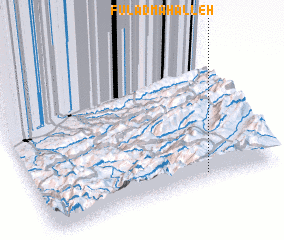 3d view of Fūlād Maḩalleh