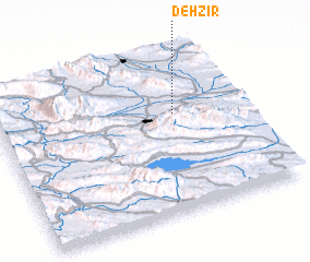 3d view of Deh Zīr