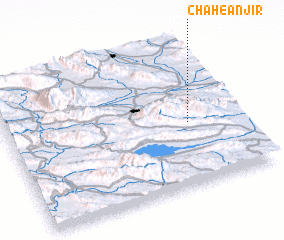 3d view of Chāh-e Anjīr