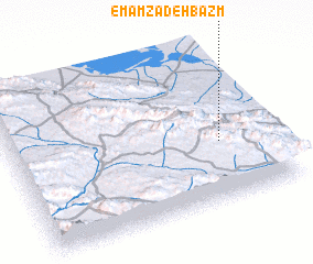 3d view of Emāmzādeh Bazm