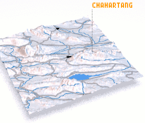 3d view of Chahār Tang