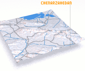 3d view of Chenār Zāhedān