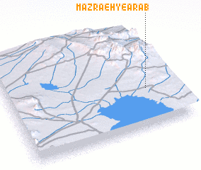 3d view of Mazra‘eh-ye ‘Arab