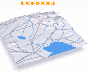 3d view of Khodāābād-e Bālā