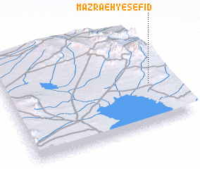 3d view of Mazra‘eh-ye Sefīd