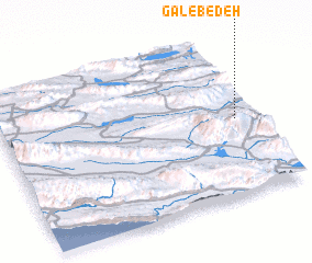 3d view of Gāl-e Bedeh